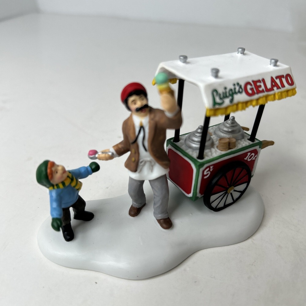 Dept 56 Christmas In The City Luigi's Gelato Treats - Boxed 7653583 Hard To Find - Picture 7 of 7